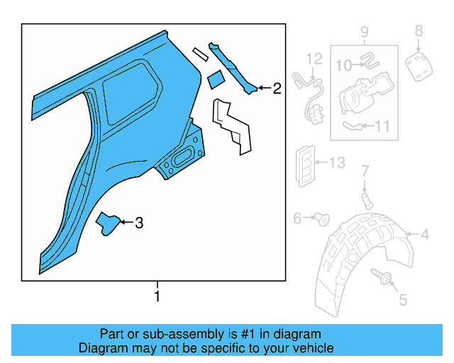 Quarter Panel 5G9-809-843 - View 2