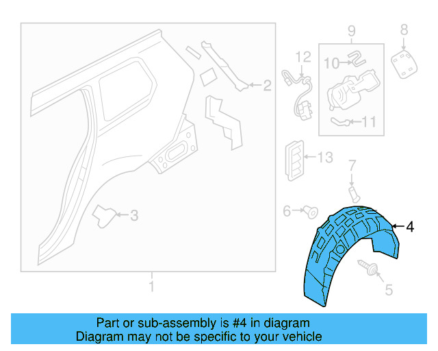 Wheelhouse Liner 5G9-810-971-D