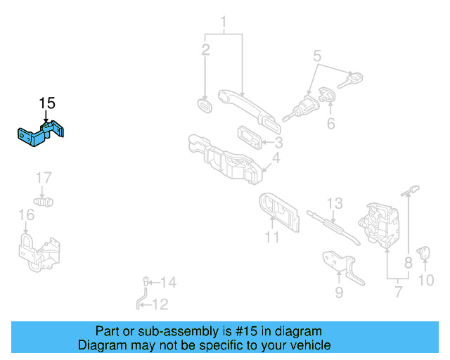 Upper Hinge 6E0-831-401-C - View 8