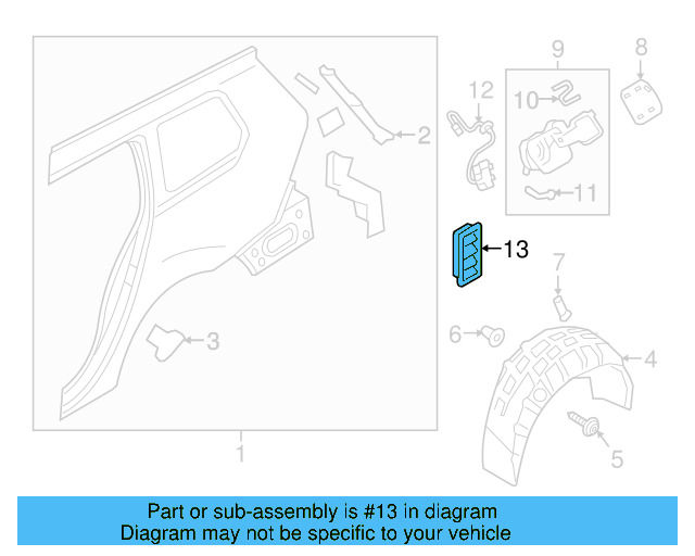 Pressure Vent 7N0-819-465-F - View 13