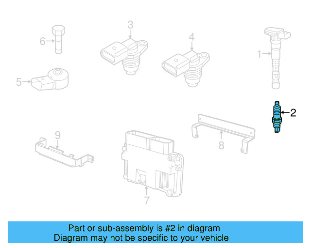 Spark Plug 04E-905-612-C - View 12