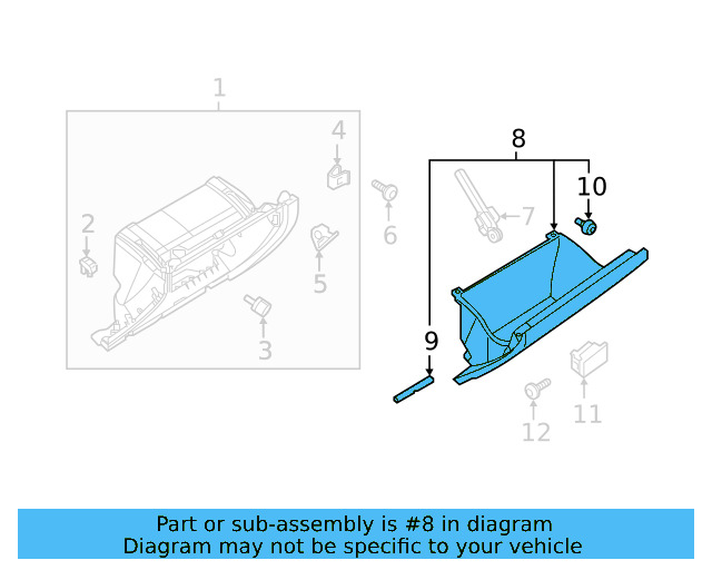 Glove Box Door 17B-857-121-A-RM5 - View 4