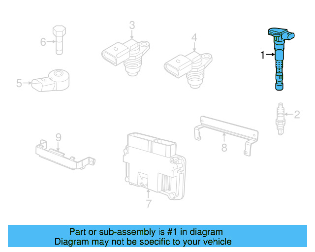 Ignition Coil 04E-905-110-P - View 10