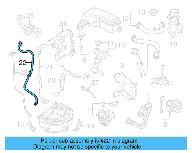 Vent Hose 5C0-201-931-G - View 8