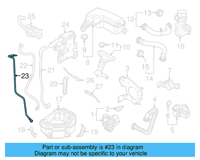 Vent Hose 5C0-201-931-G - View 3