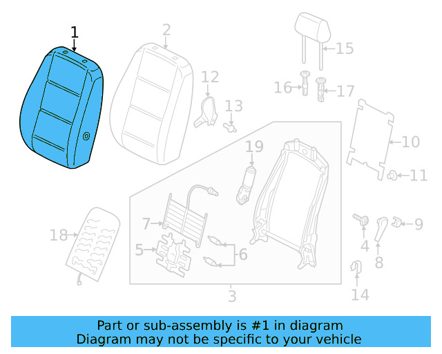 Seat Back Cover 561-881-806-BN-TJG