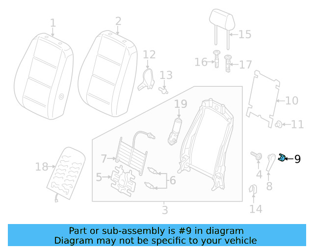 Handle Cap 5C6-881-469-82V - View 14