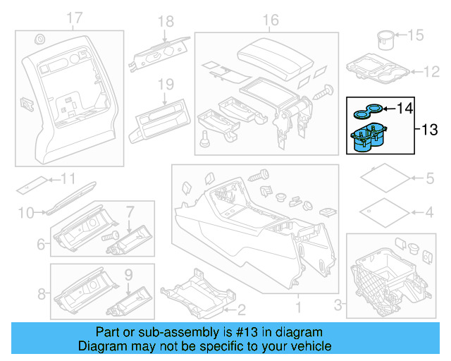 Storage Compartment 7P1-863-071-H-9B9