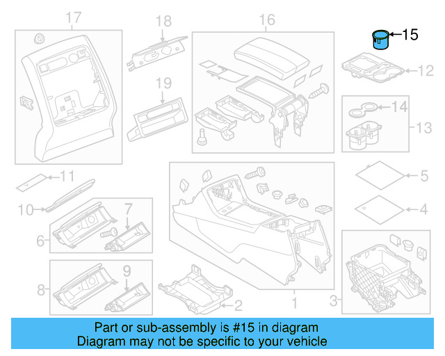 Armrest Assembly 7P6-864-207-C-79X - View 9