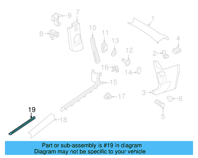 Sill Plate 5C5-853-537-B-QM9