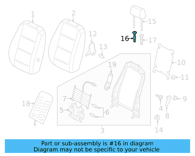 Headrest Guide 1K0-881-920-AD-ZA2 - View 3