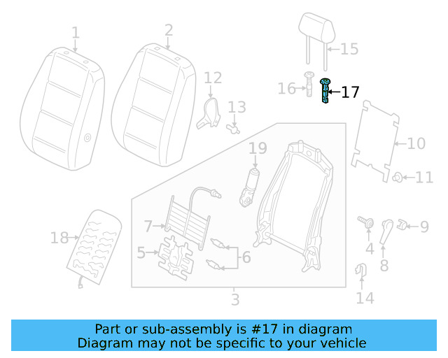 Headrest Guide 1K0-881-920-AD-ZA2 - View 5