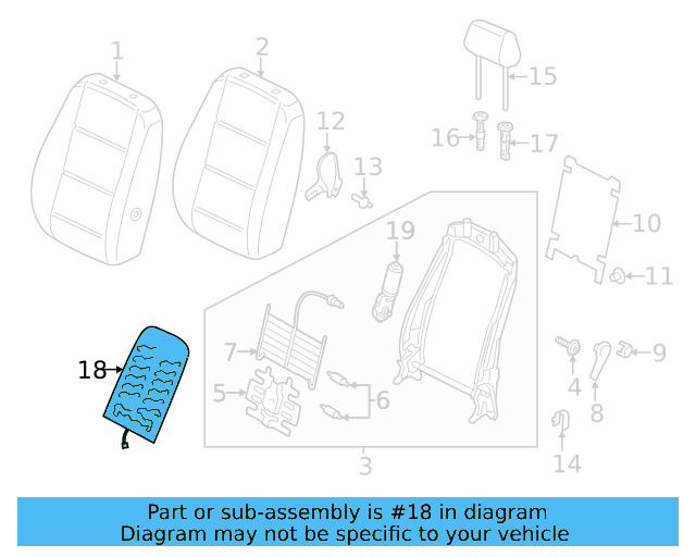Seat Back Heater 561-963-558-F - View 6