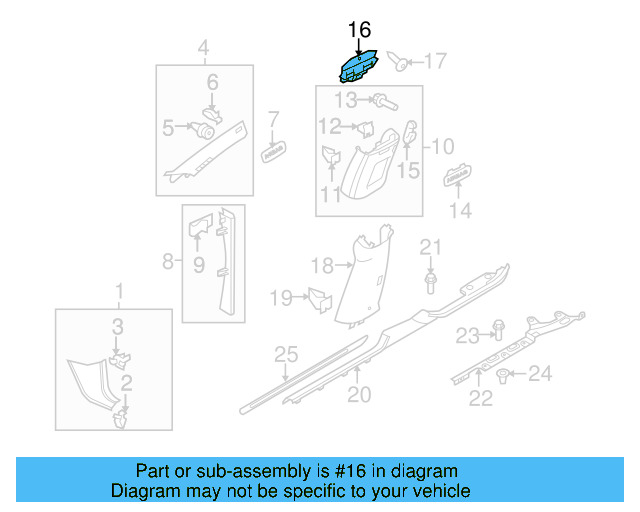 Retaining Bracket 3C8-867-737-A - View 3