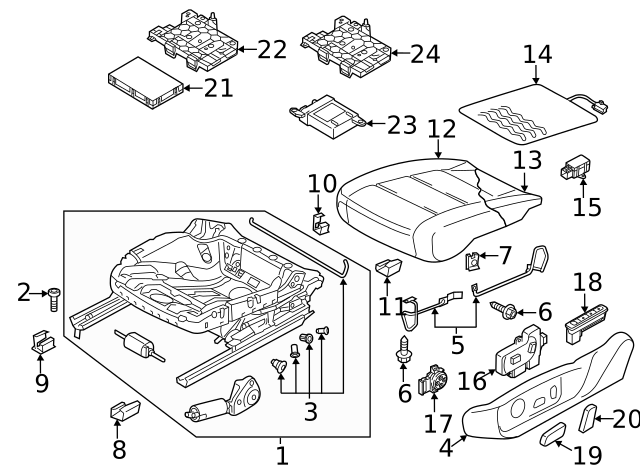 Air Bag Control Module Bracket 5N0-959-730 - View 2