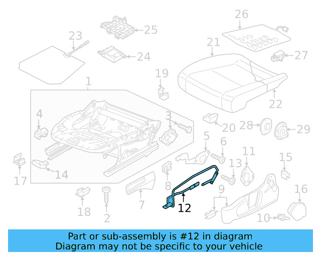 Retaining Bracket 5C6-881-538 - View 8