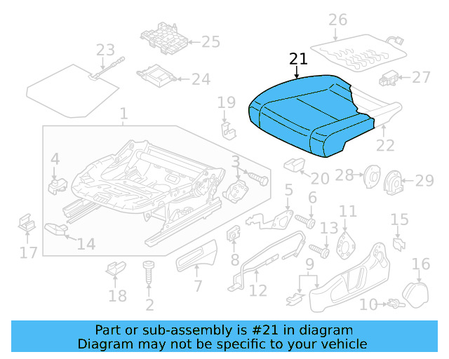 Seat Cover 561-881-406-CA-TJC