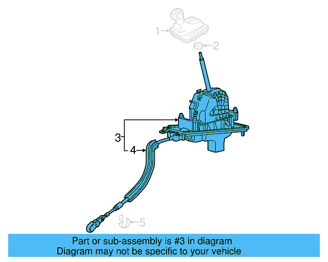 Gear Shift Assembly 7P1-713-025-D