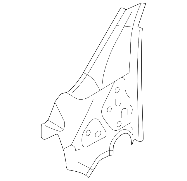 Inner Hinge Pillar 1K6-802-125-A - View 3