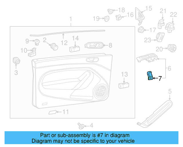 Door Switch Trim Panel Clip 1K0-867-190 - View 11