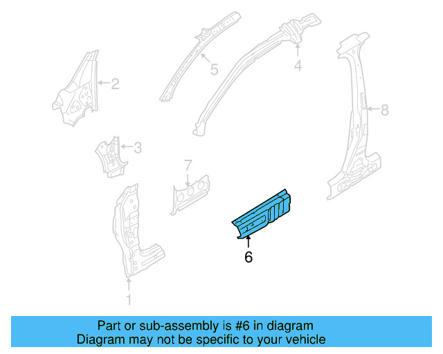 Rocker Reinforced 1K3-810-608-A - View 7