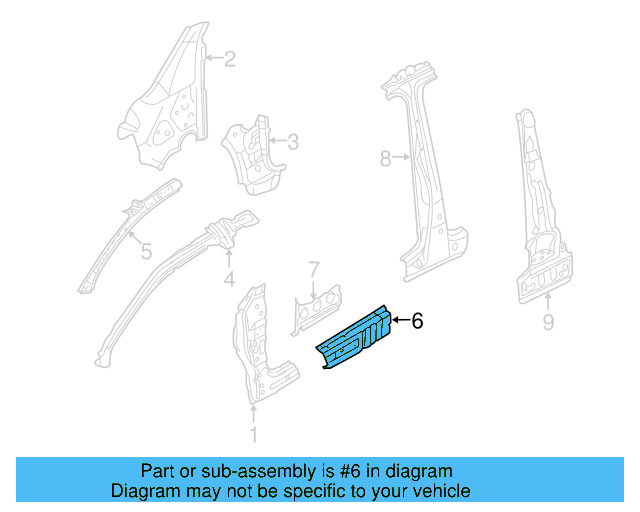 Rocker Reinforced 1K3-810-608-A - View 10