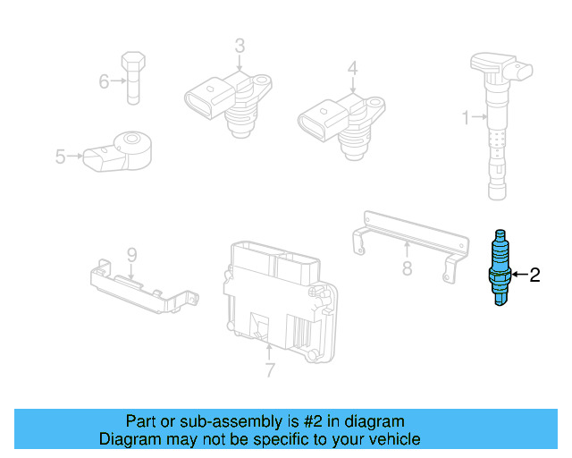 Spark Plug 04E-905-612-C - View 8