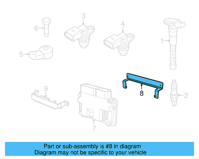 Engine Control Module (ECM) Bracket 6Q0-907-500-C - View 52