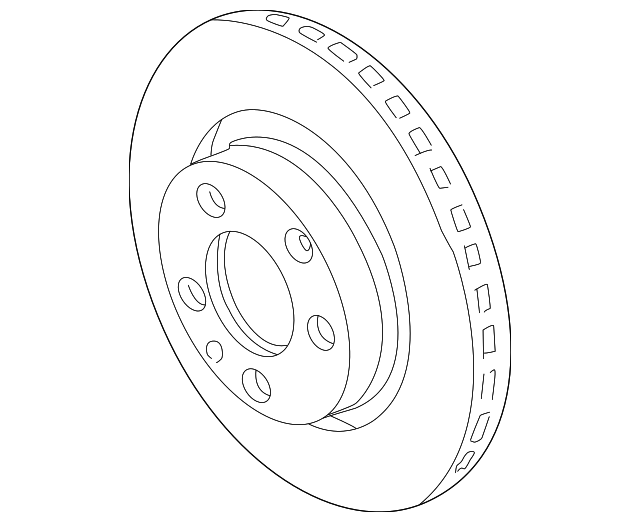 Disc Brake Rotor Front 8N0-615-301-A - View 3