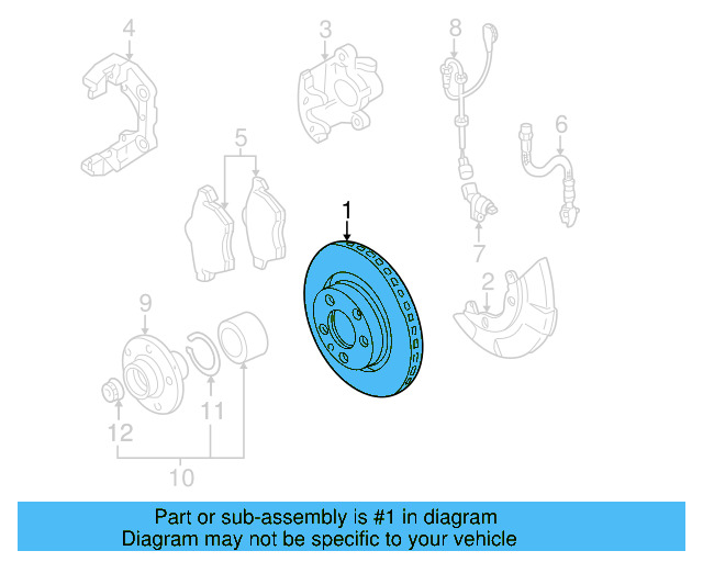 Disc Brake Rotor Front 8N0-615-301-A - View 6
