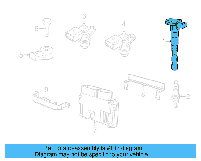 Ignition Coil 04E-905-110-P - View 6