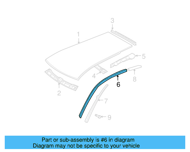 Drip Rail 1J9-853-706-H-B41 - View 3