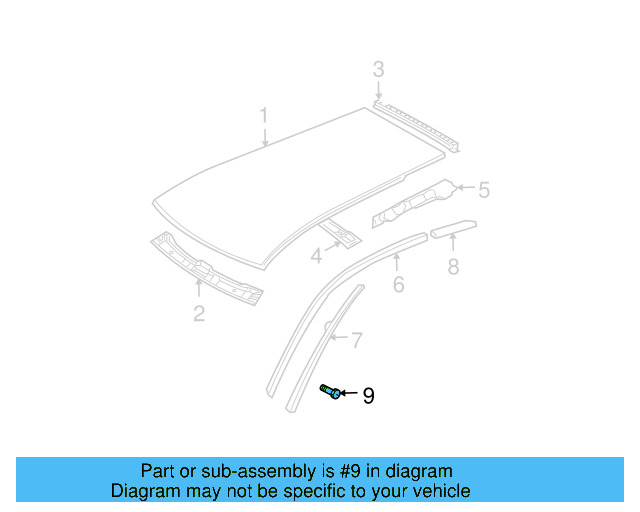 Roof Drip Molding Rivet N-907-878-02 - View 13