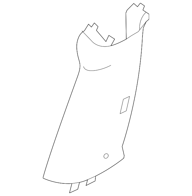 Lower Center Pillar Trim 3C8-867-297-C-9B9 - View 2