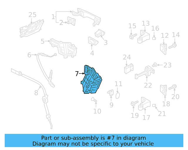Door Lock Actuator Motor 3G8-839-015-C