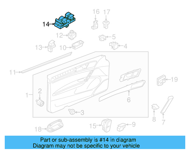 Window Switch 5G0-959-857-D-WHS - View 6