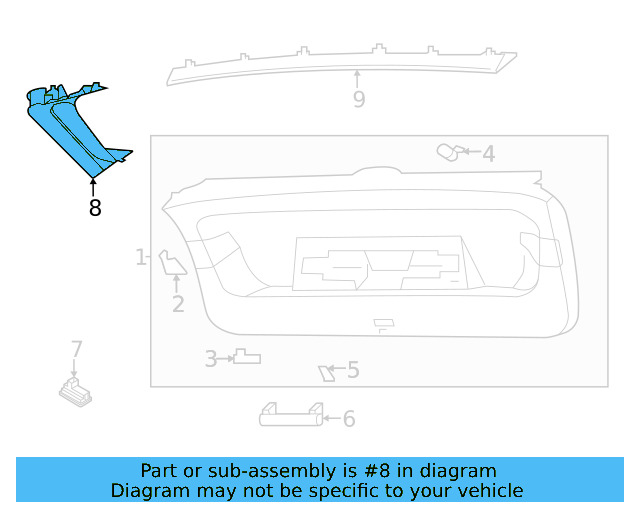 Side Gate Trim 11K-867-704-A-4PK - View 4
