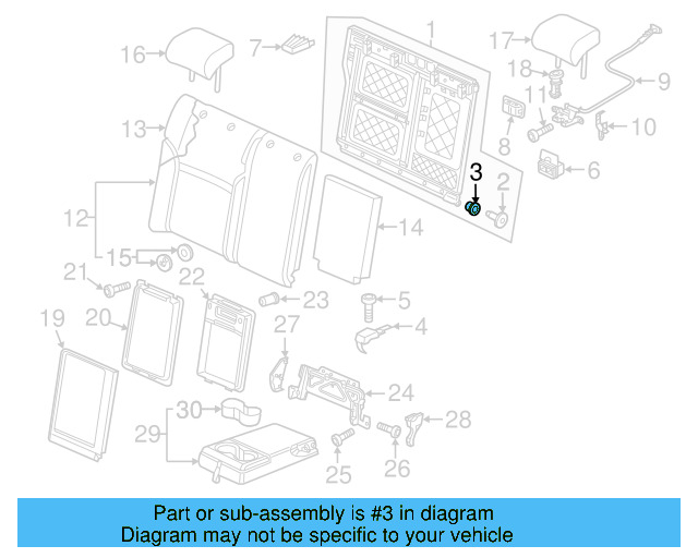 Seat Back Frame 5C6-885-504-H - View 4