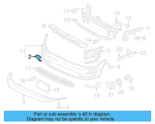 Tow Eye Cap (Unpainted) 5g0807241bgru - View 3