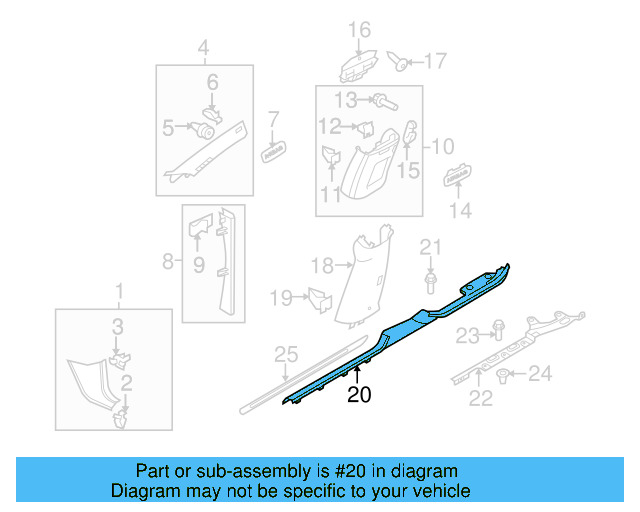 Scuff Plate 3C0-853-369-B-9B9 - View 5