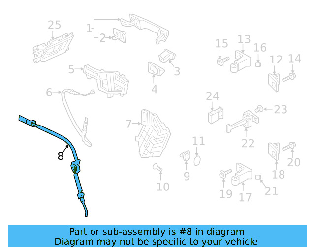 Lock Cable 3G8-839-085-A - View 3