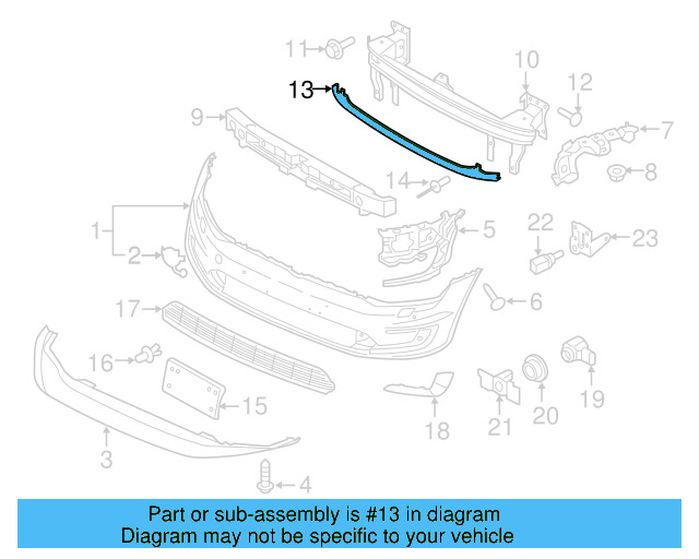 Cross Bar 5G0-807-651-A - View 3