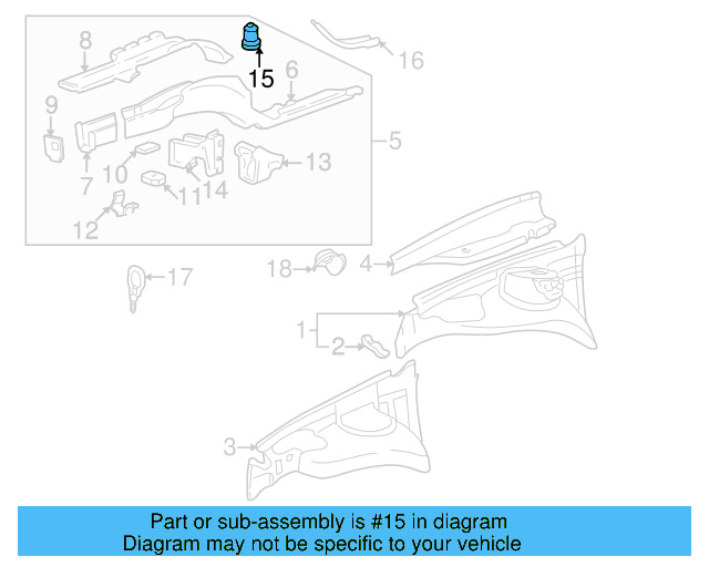 Bumper Bracket Nut N-904-333-01 - View 2