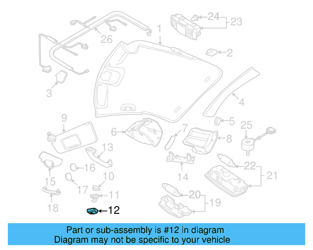 Bracket Cap 1C0-857-563-3PT - View 7