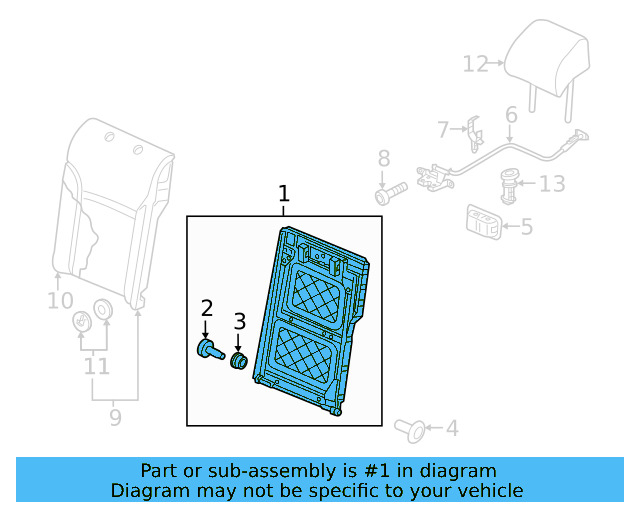 Seat Back Frame 5C6-885-503-C - View 5