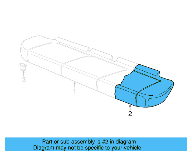 Seat Cushion Pad 561-881-375-G