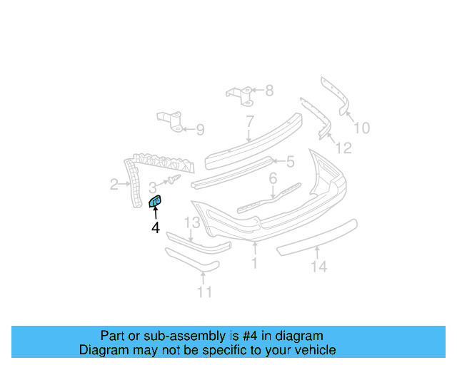 Fender Liner Screw N-907-750-01 - View 123