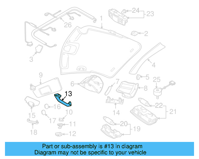 Grip Handle 3B0-857-607-Y20 - View 14