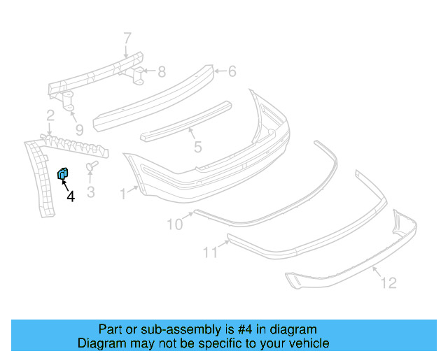 Fender Liner Screw N-907-750-01 - View 125