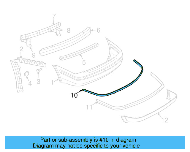 Molding 3B5-807-443-2ZZ - View 6